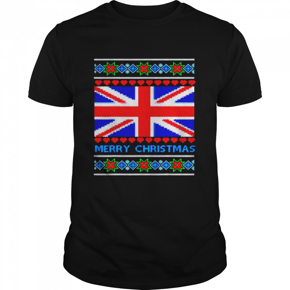 Ugly Sweater Union Jack Flag Uk England Christmas shirt