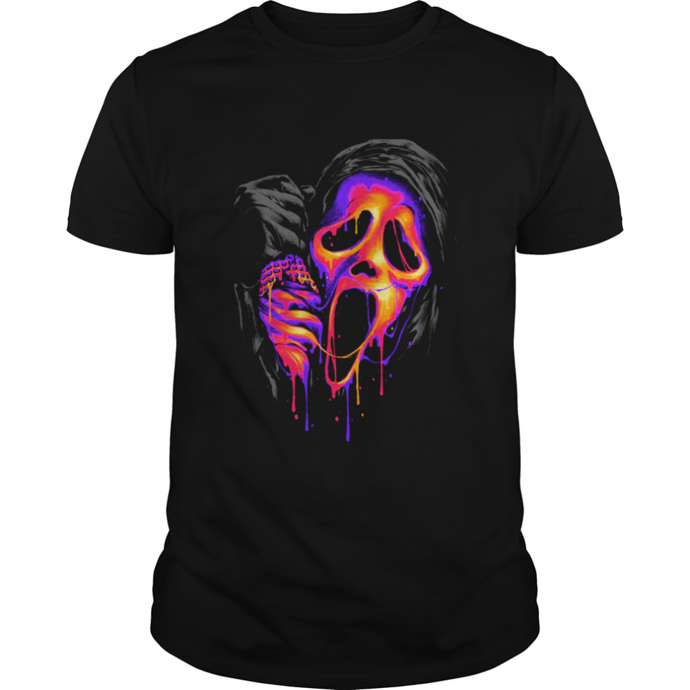Ghostface Mr Ghost Knows How To Hunt You With The Ice Cream shirt