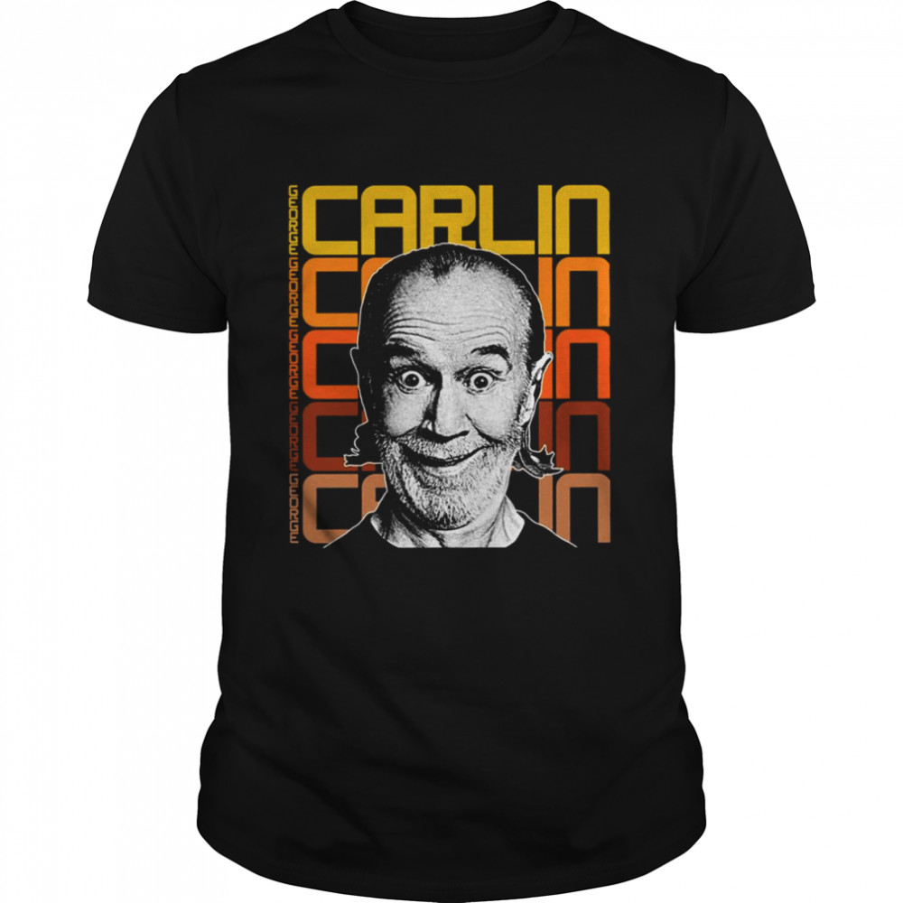 Retro Comedy Fanart Tribute George Carlin shirt