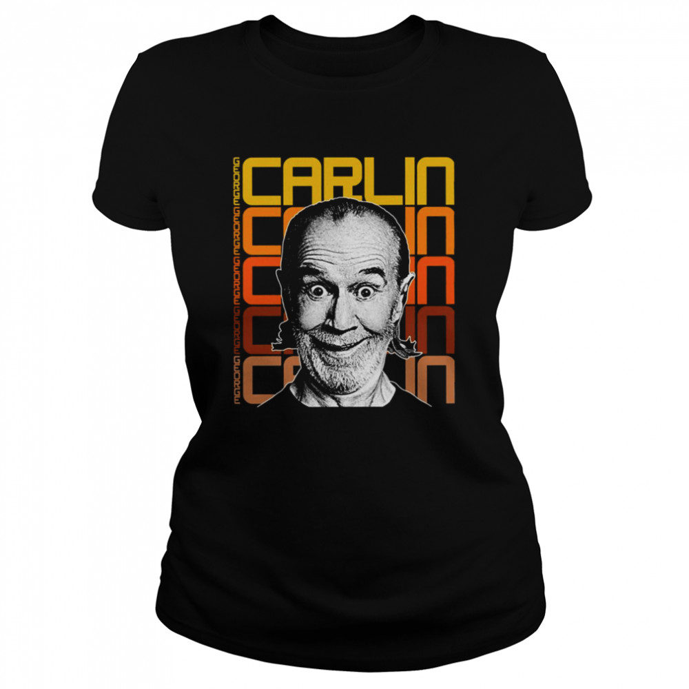 Retro Comedy Fanart Tribute George Carlin shirt Classic Women's T-shirt