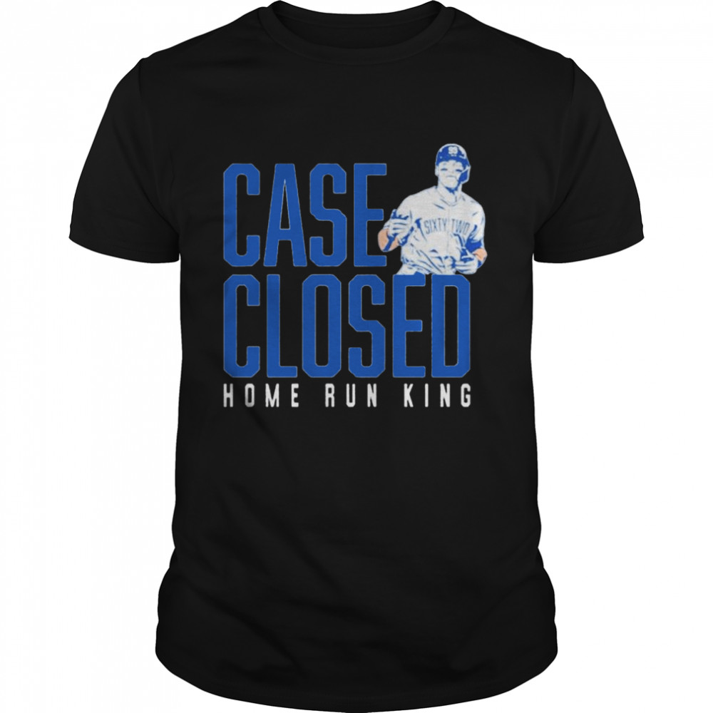 Aaron Judge case closed home run king T-shirt