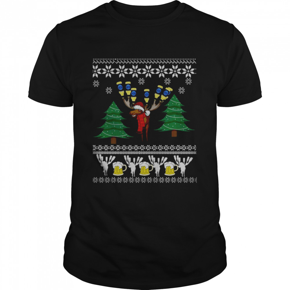 Beer Moose Ugly Christmas shirt