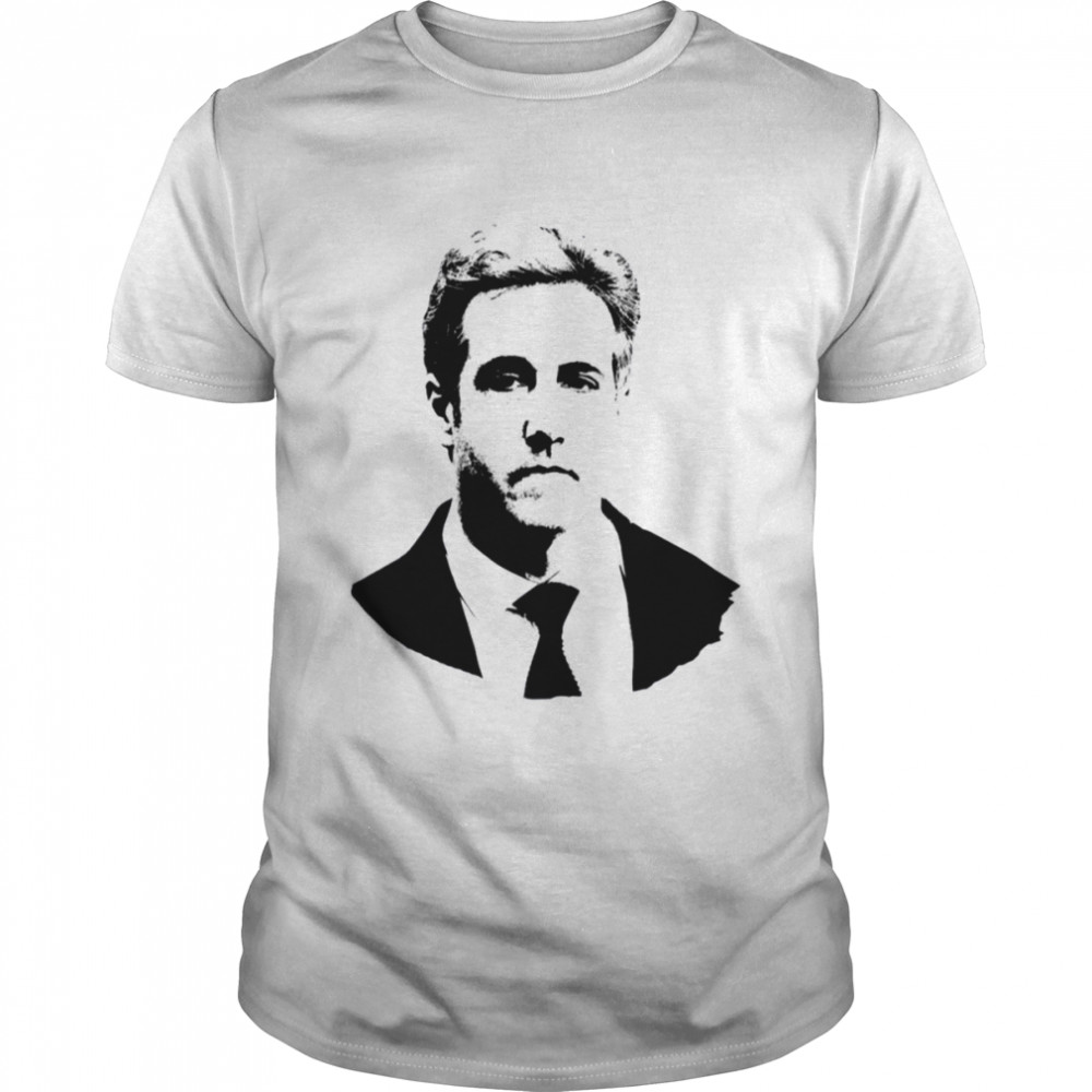 Black And White Portrait Michael Cohen shirt