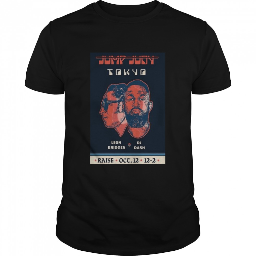 Leon Bridges & Dj Dash October 12-2022 To Tokyo shirt