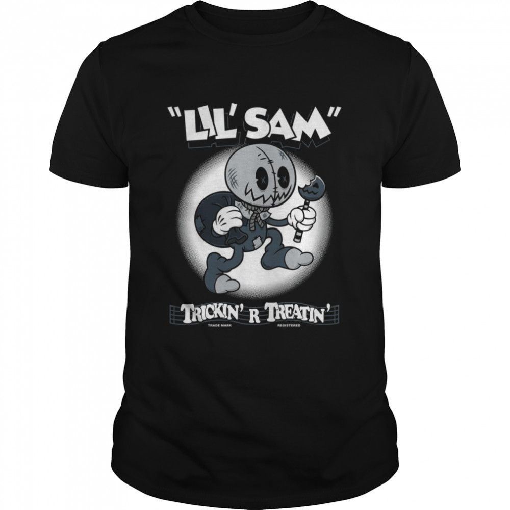 Lil’ Sam Creepy Cute Trick R Treat Vintage Cartoon Halloween Horror shirt