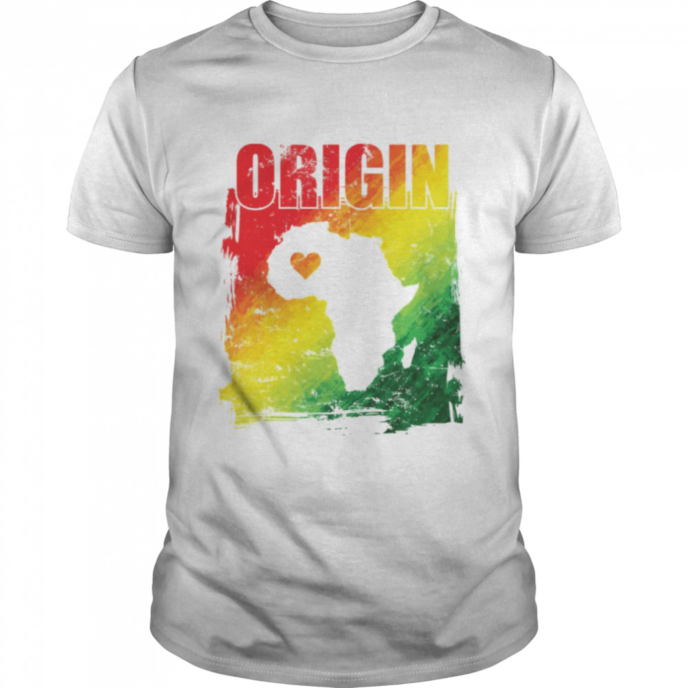 Origin Map Africa Heart Continent Africa shirt