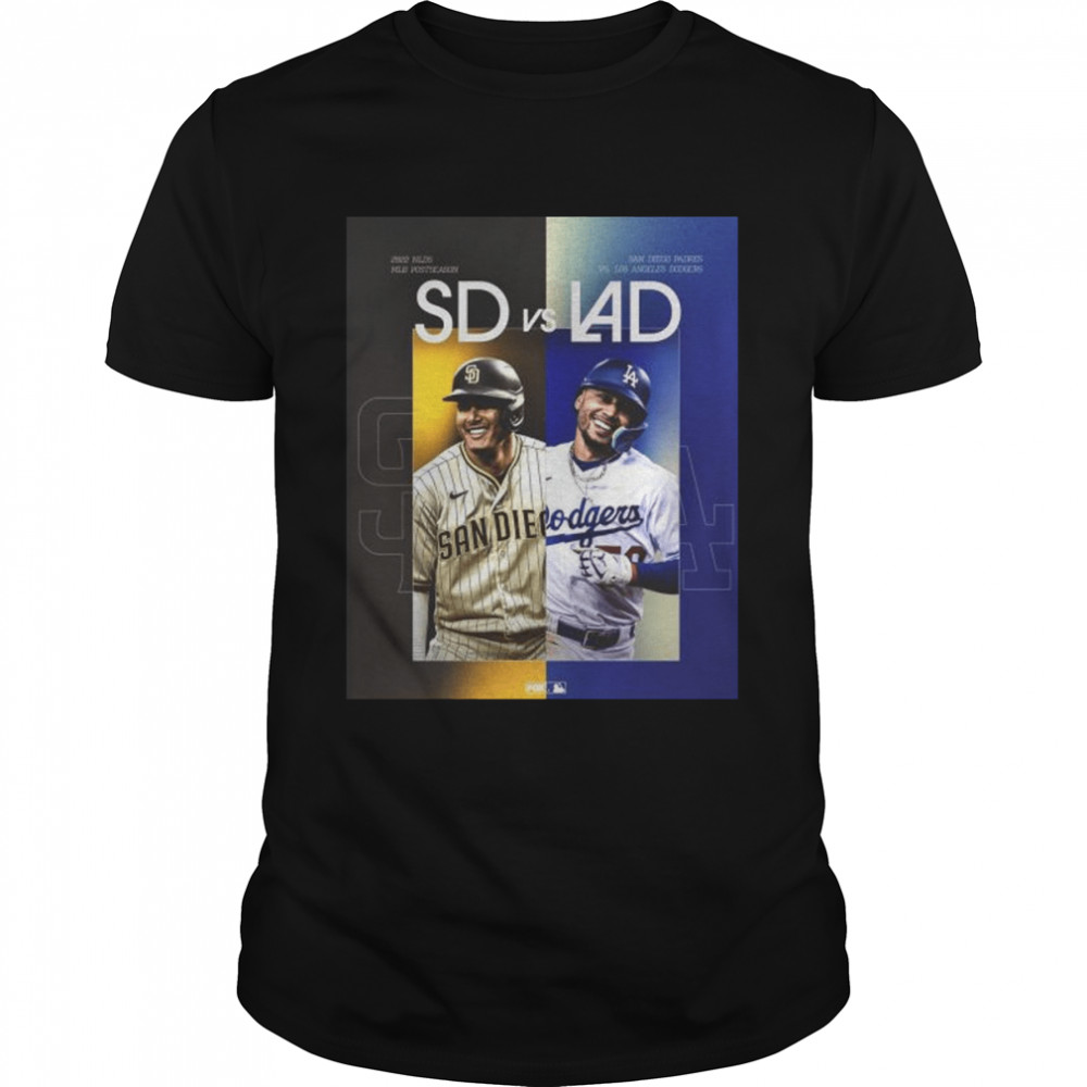 San diego padres vs los angeles dodgers nl west battle in the postseason shirt