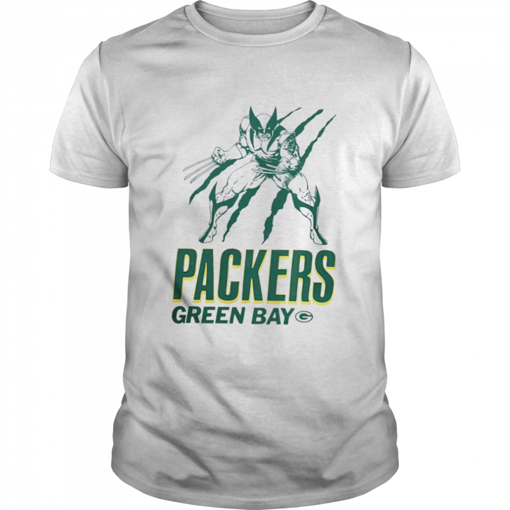 Green Bay Packers Marvel Wolverine Slash shirt