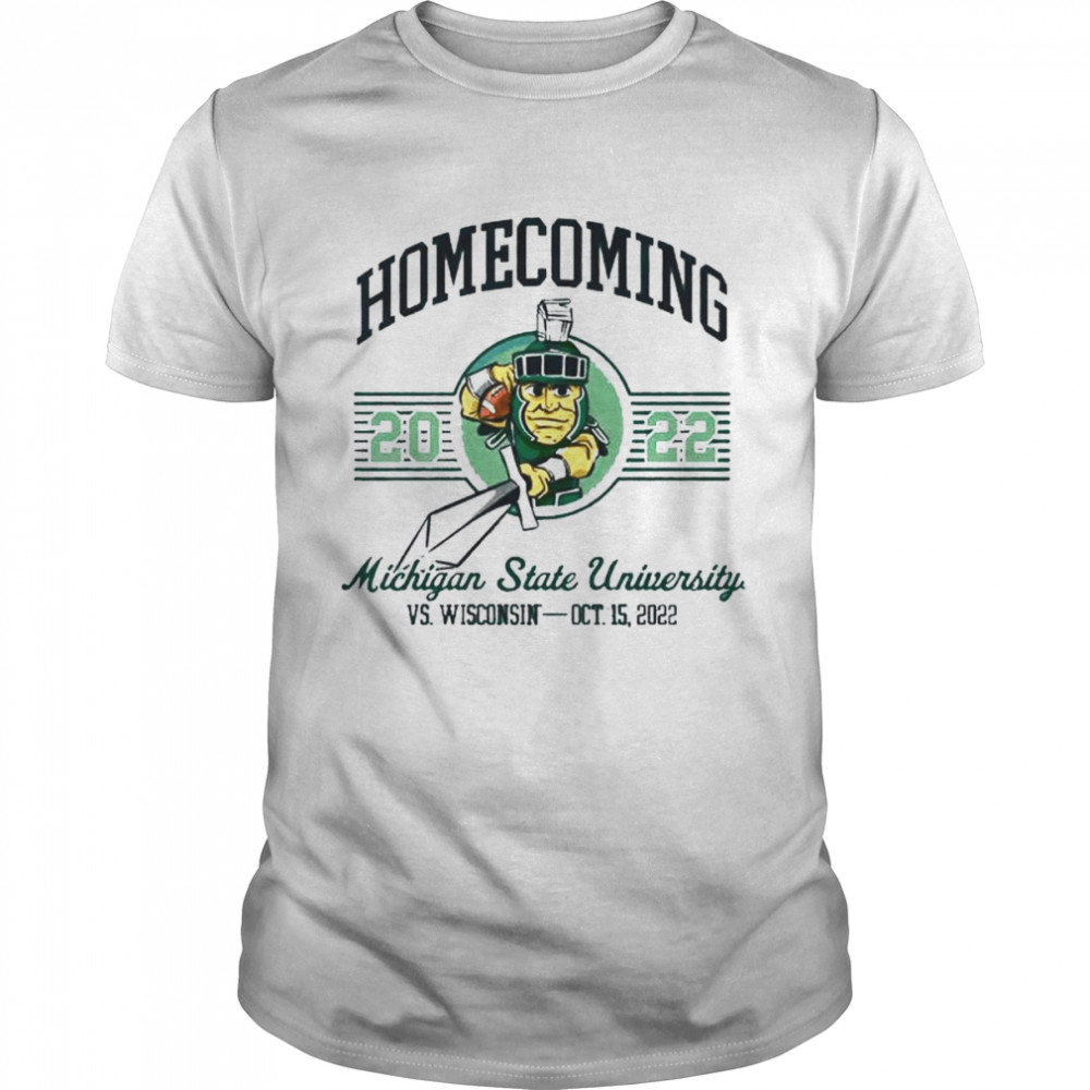 Homecoming Wisconsin Badgers Vs. Michigan State Spartans Game Day 2022 Shirt