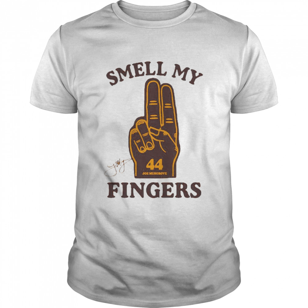 Joe Musgrove Smell My Fingers signature shirt