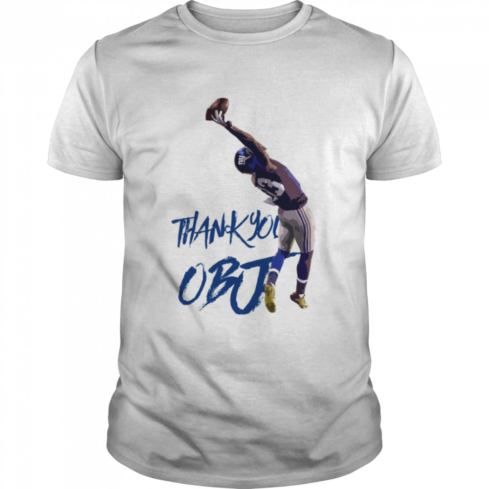 Thank You Obj New York Giants Odell Cornelious Beckham Jr shirt