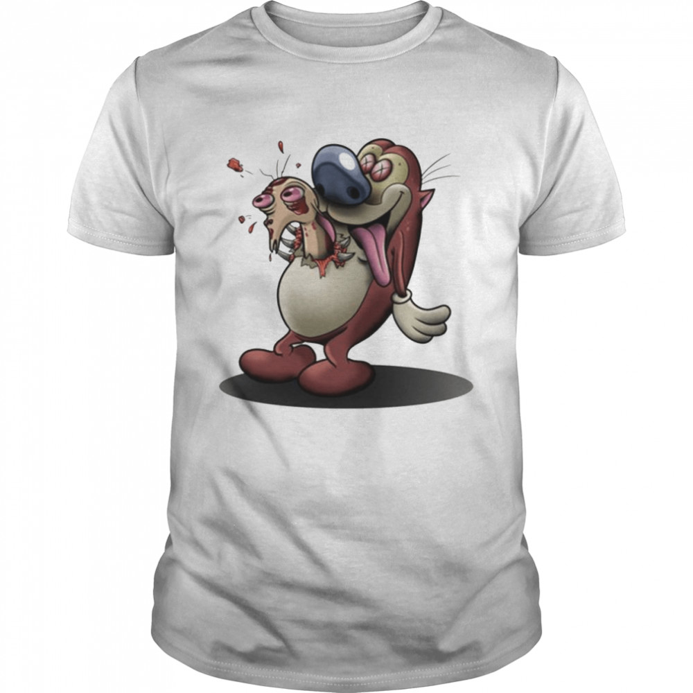 Ali Ren And Stimpy Chestburster shirt