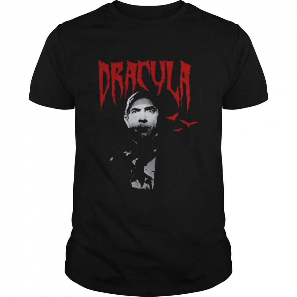 Dracula Metal Scary Movie Universal Monsters shirt