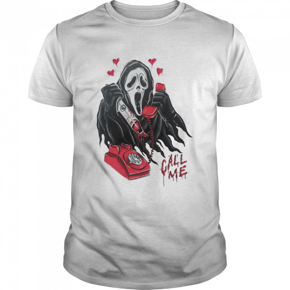 Ghostface Call Me Halloween shirt