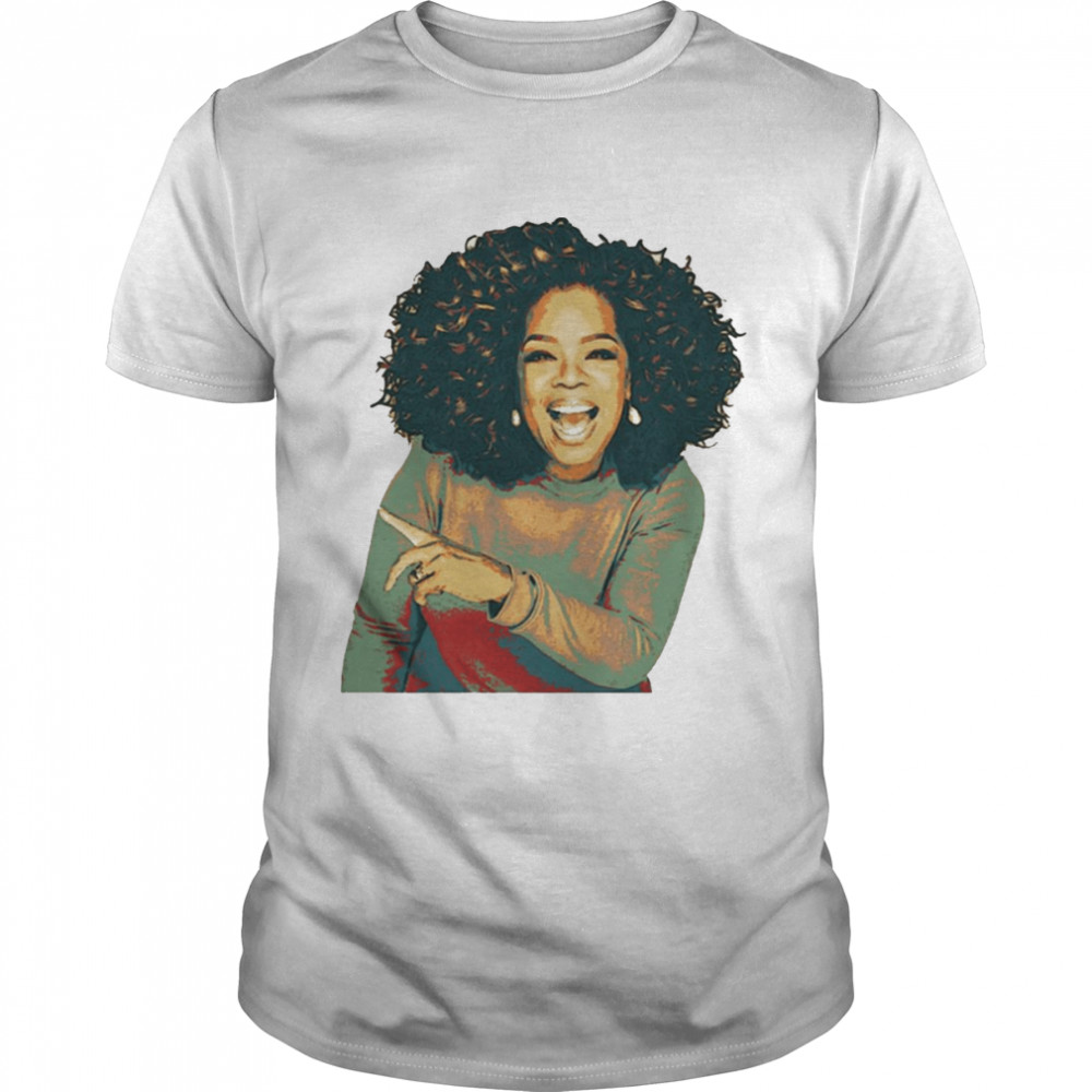 Talk Show Host Retro Portrait Oprah Winfrey shirt