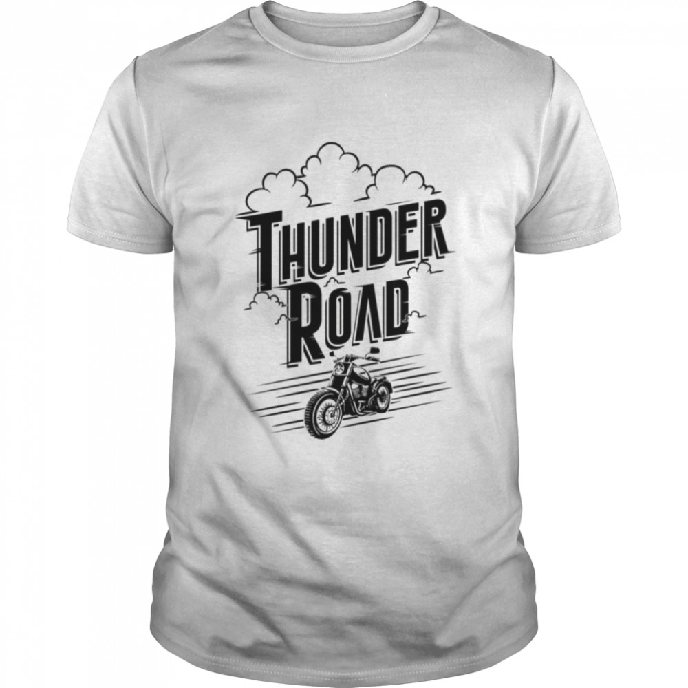 Thunder Road Retro Biker Design Motorcycle shirt