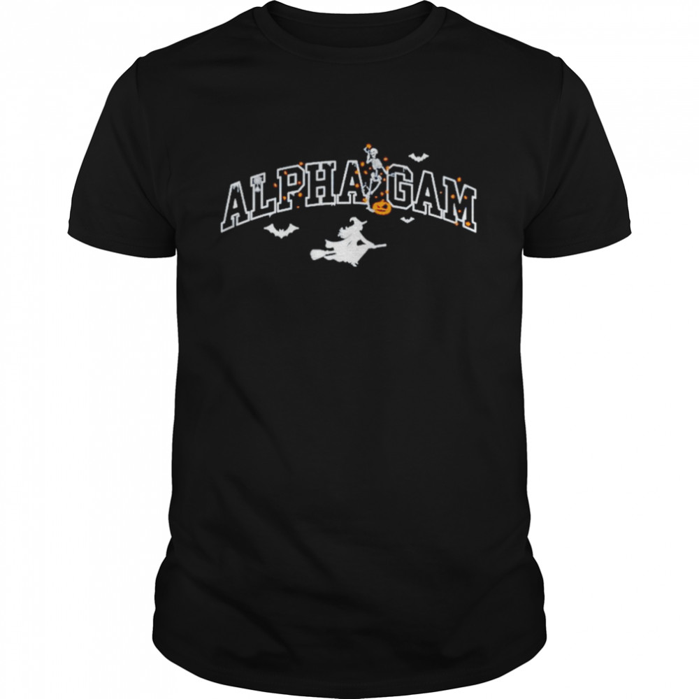 Alpha gamma halloween shirt