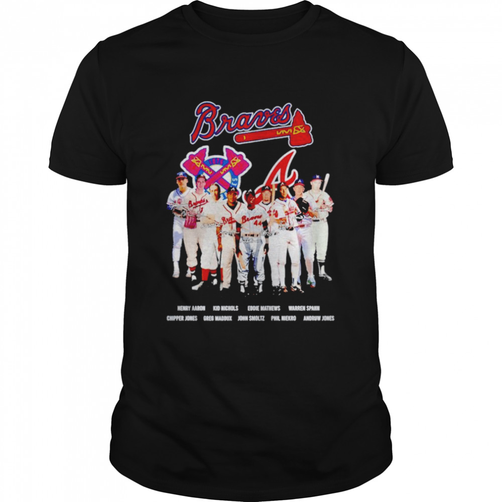 Atlanta Braves players signatures T-shirt