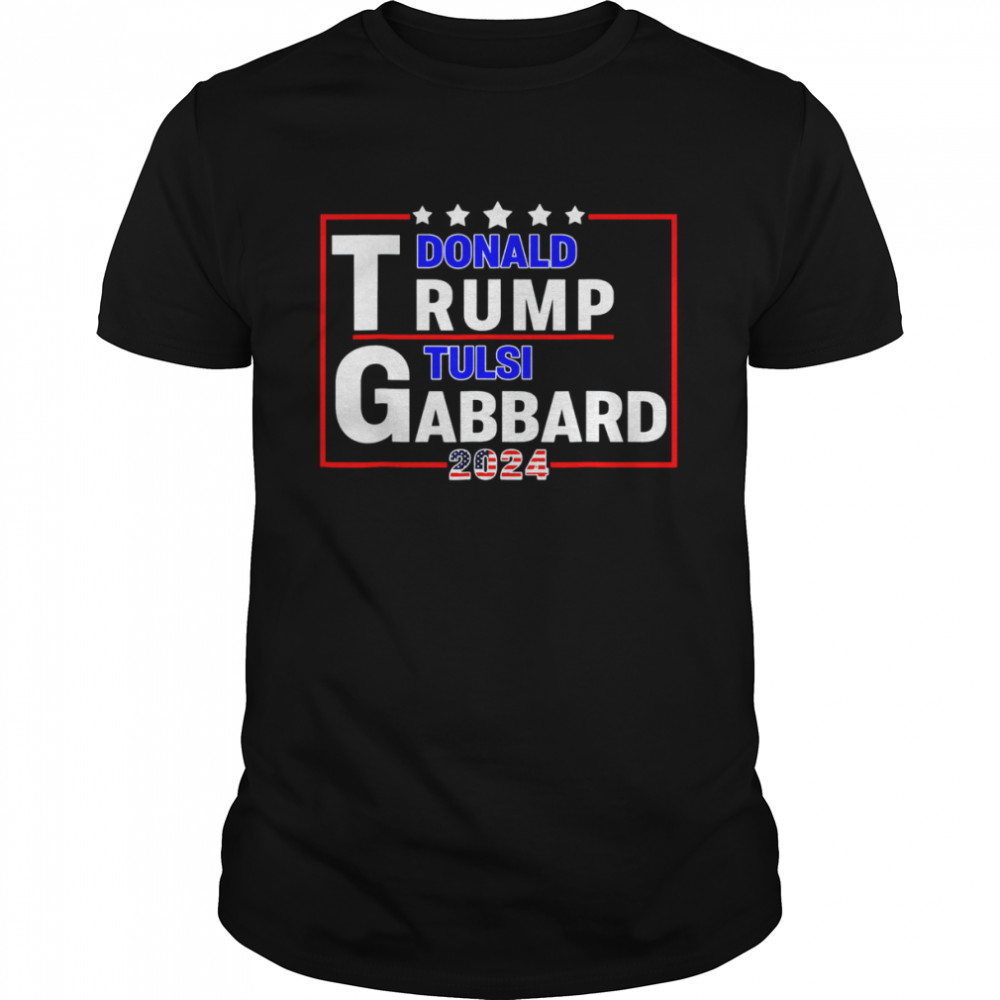 Donald Trump Tulsi Gabbard 2024 US Flag T-Shirt