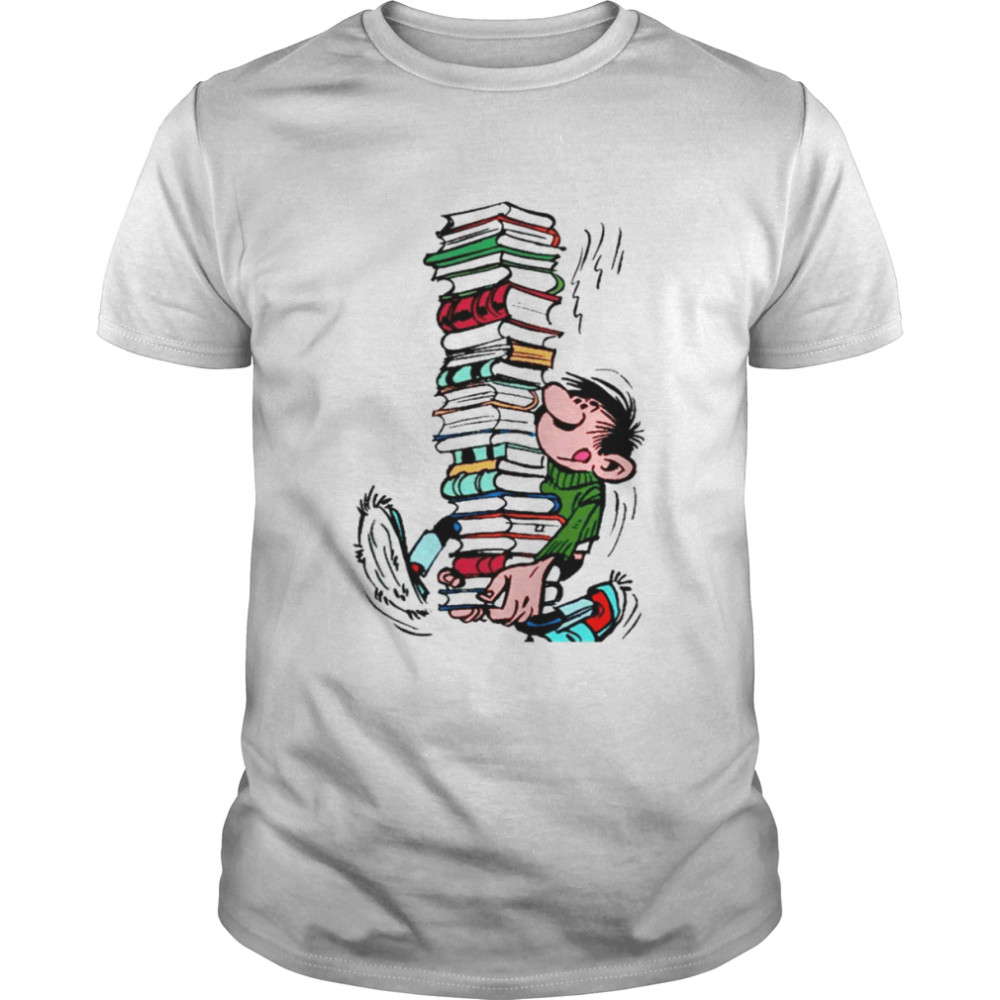 Gaston Lagaffe With Books shirt
