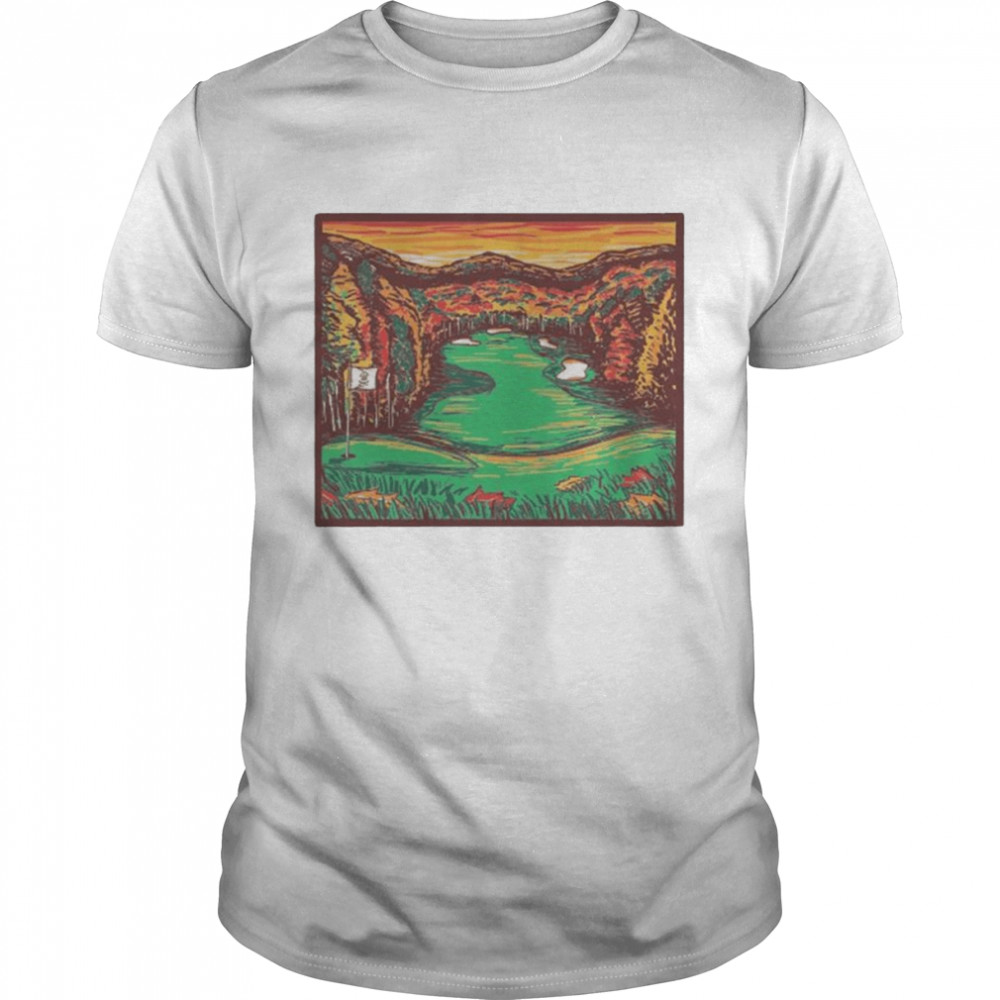 Golf Crossed tees fall tee shirt