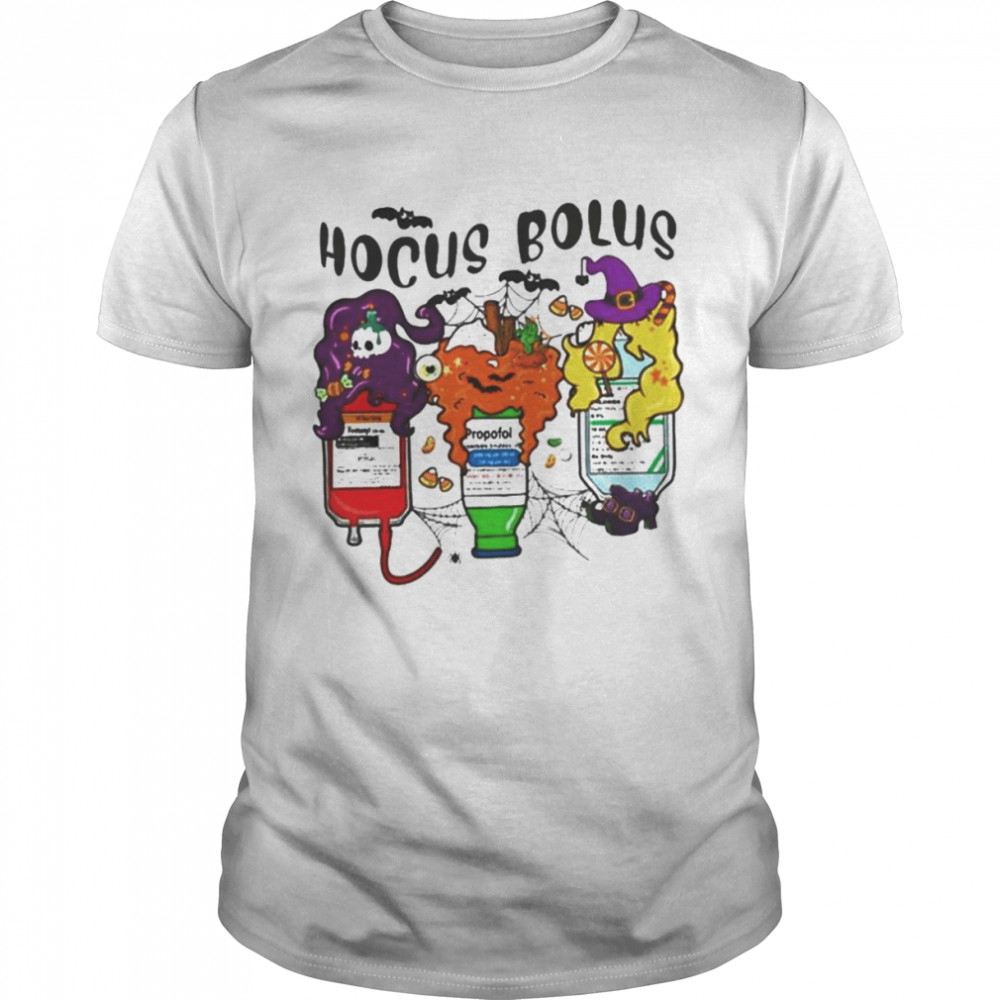 Hocus bolus halloween nurse shirt