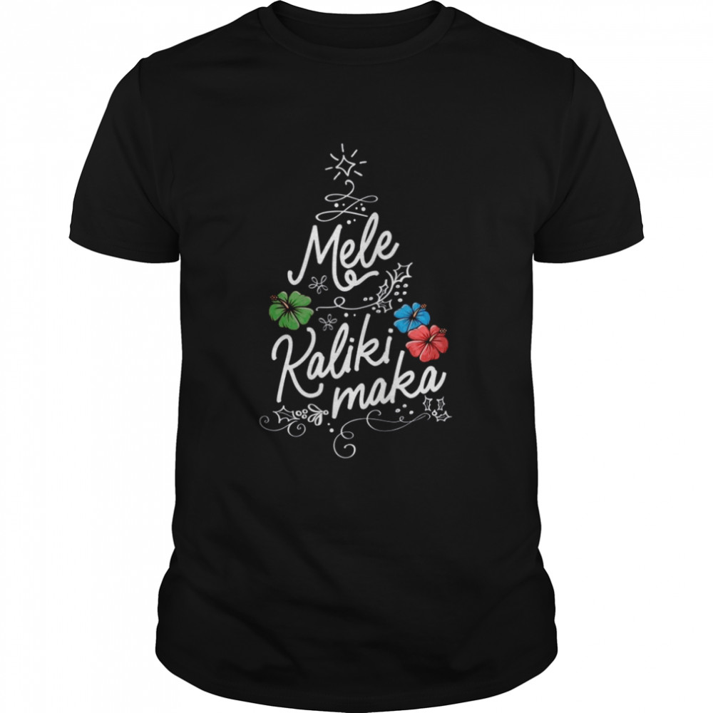 Mele Kalikimaka Hawaiian Holiday Beach Christmas Shirt