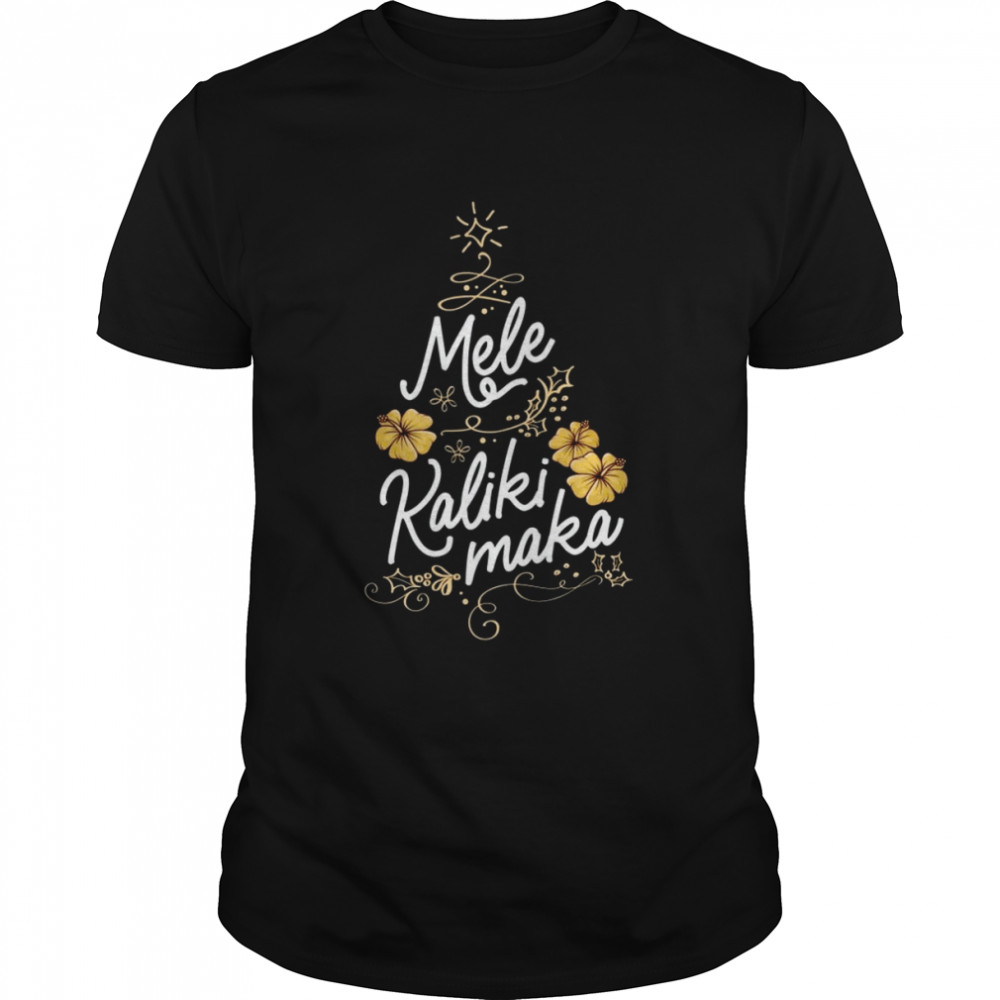 Mele Kalikimaka Hawaiian Holiday Family Reunion Resort Xmas Shirt