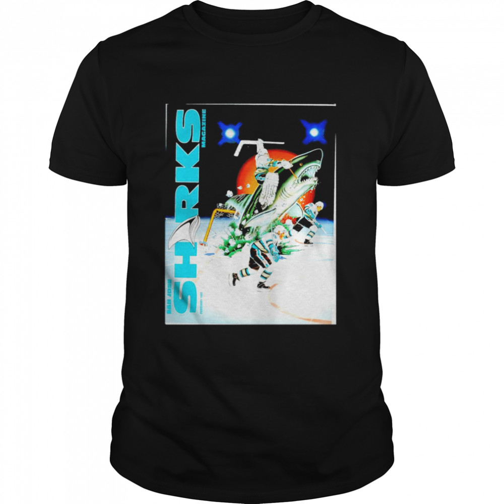 San Jose Sharks magazine shirt