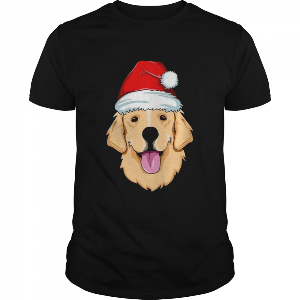 Santa Golden Christmas Retriever Shirt