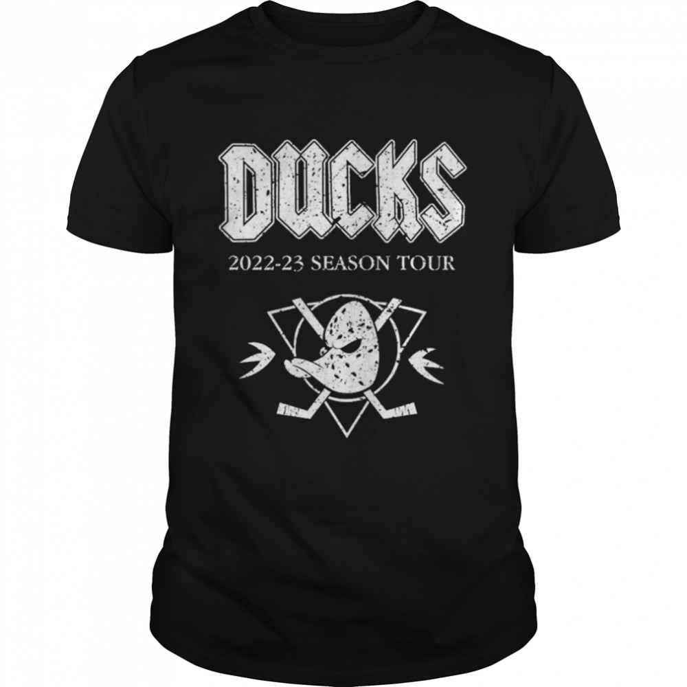 Anaheim ducks 2022-23 season tour shirt