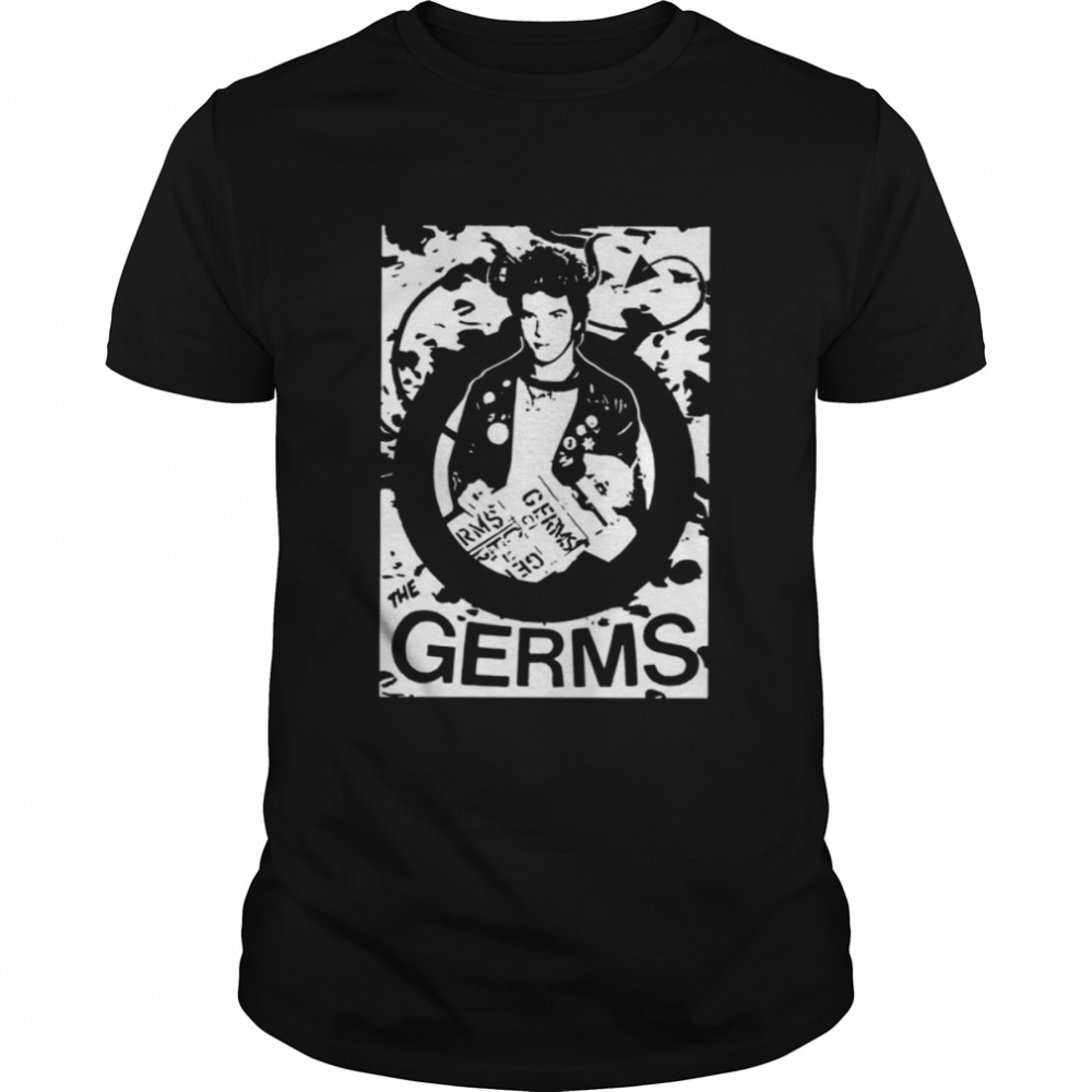 Black And White Portrait Music Legend Germs Band shirt