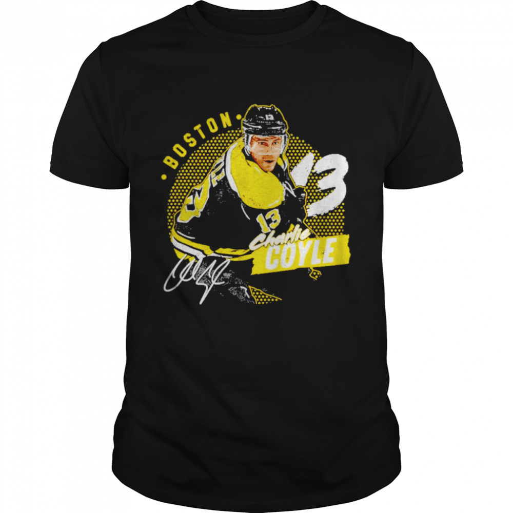 Charlie Coyle Boston Dots signature shirt