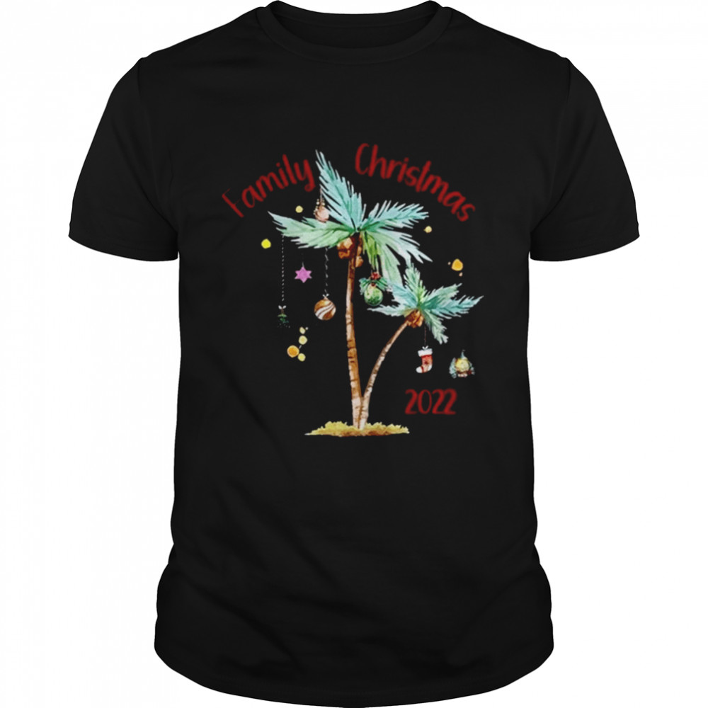 Christmas On The Beach Christmas Palm Tree T-Shirt