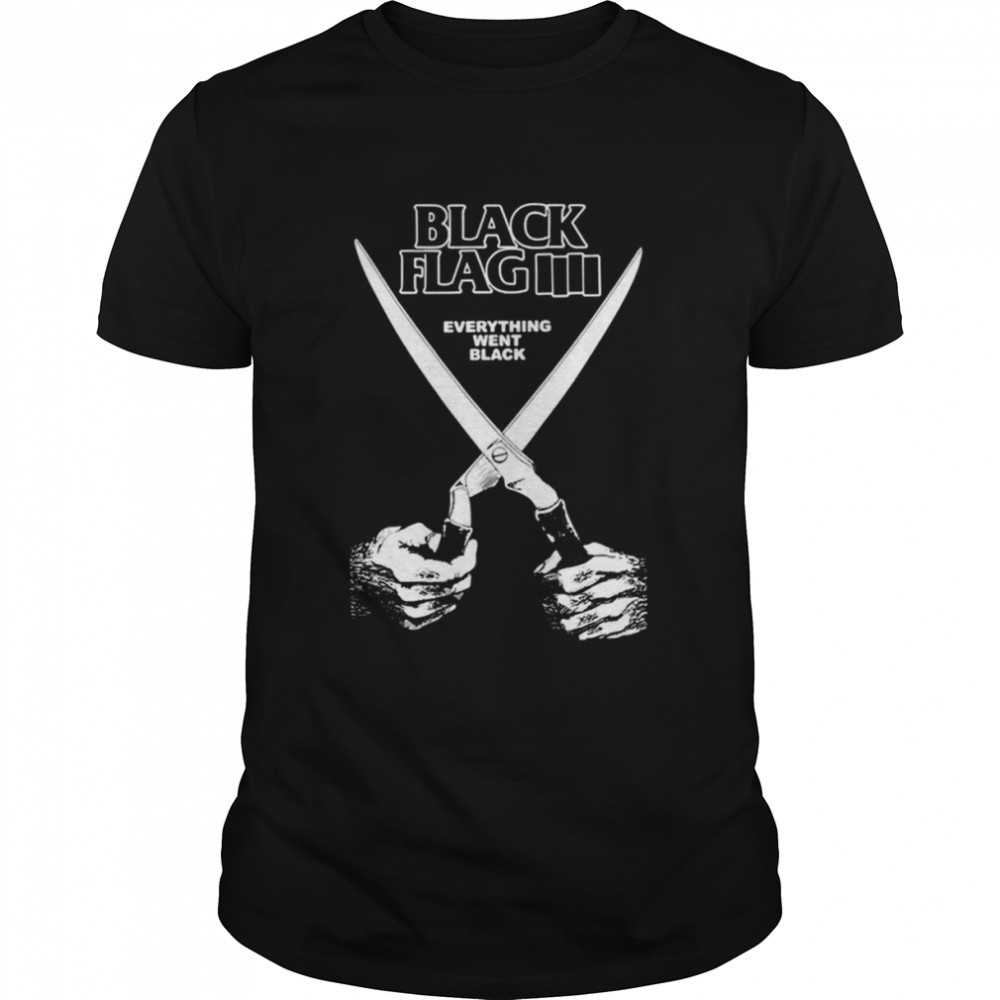 Everything Went Black The Black Flag Crass shirt