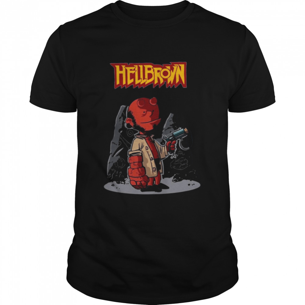 Hellbrown Funny Chibi The Hellboy shirt