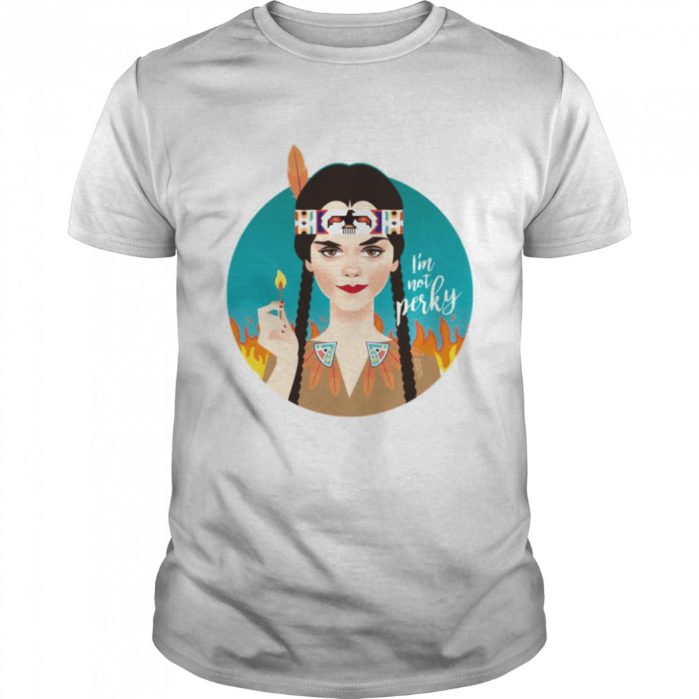 Perky Fire Wednesday Addams shirt