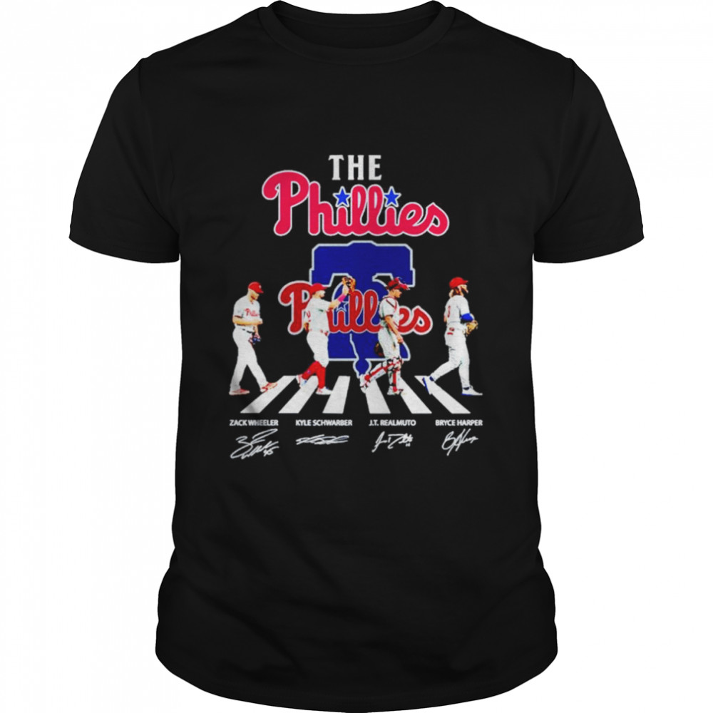 Philadelphia Phillies the Phillies abbey road signatures shirt