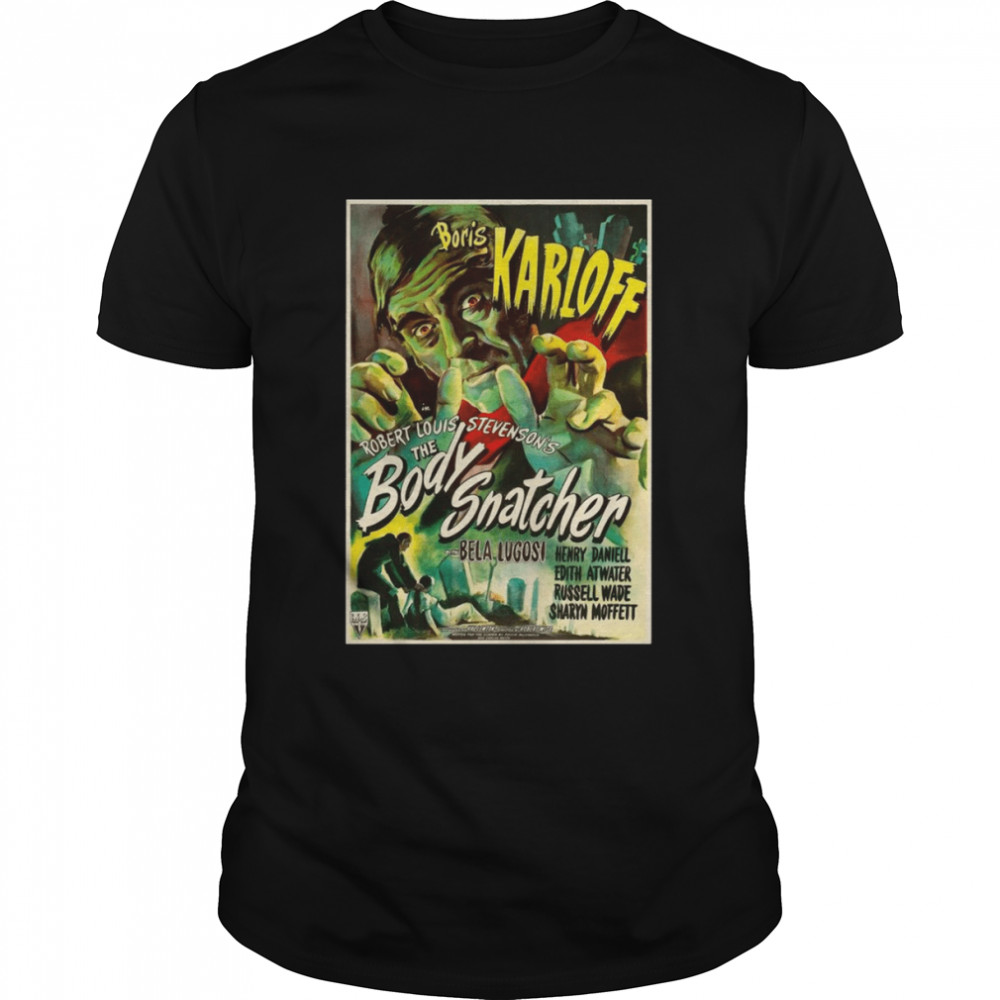 Retro Horror The Body Snatcher Scary Movie shirt