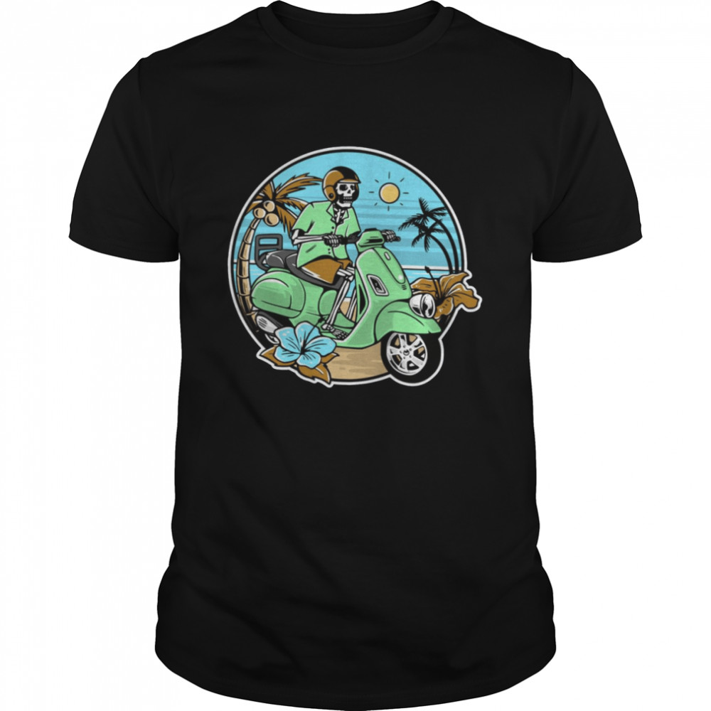 Skeleton Riding Bike I’m Coming Halloween shirt