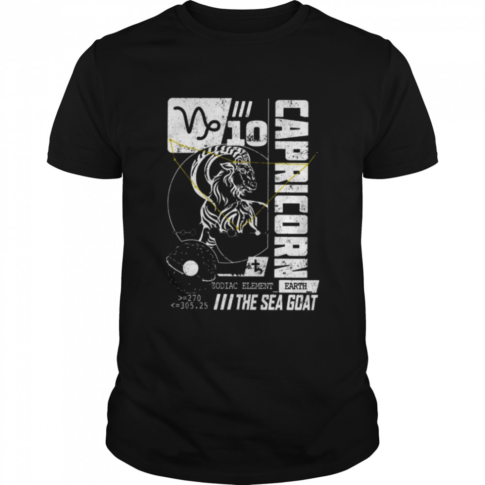 Capricorn The Sea Goat Zodiac Birthday shirt