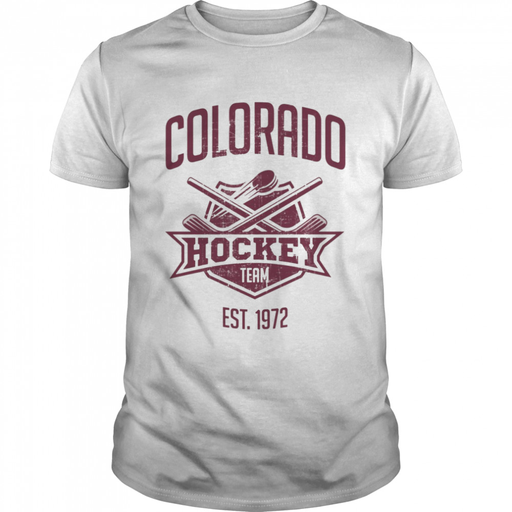 Retro Colorado Avalanche Hockey Team Est 1972 shirt