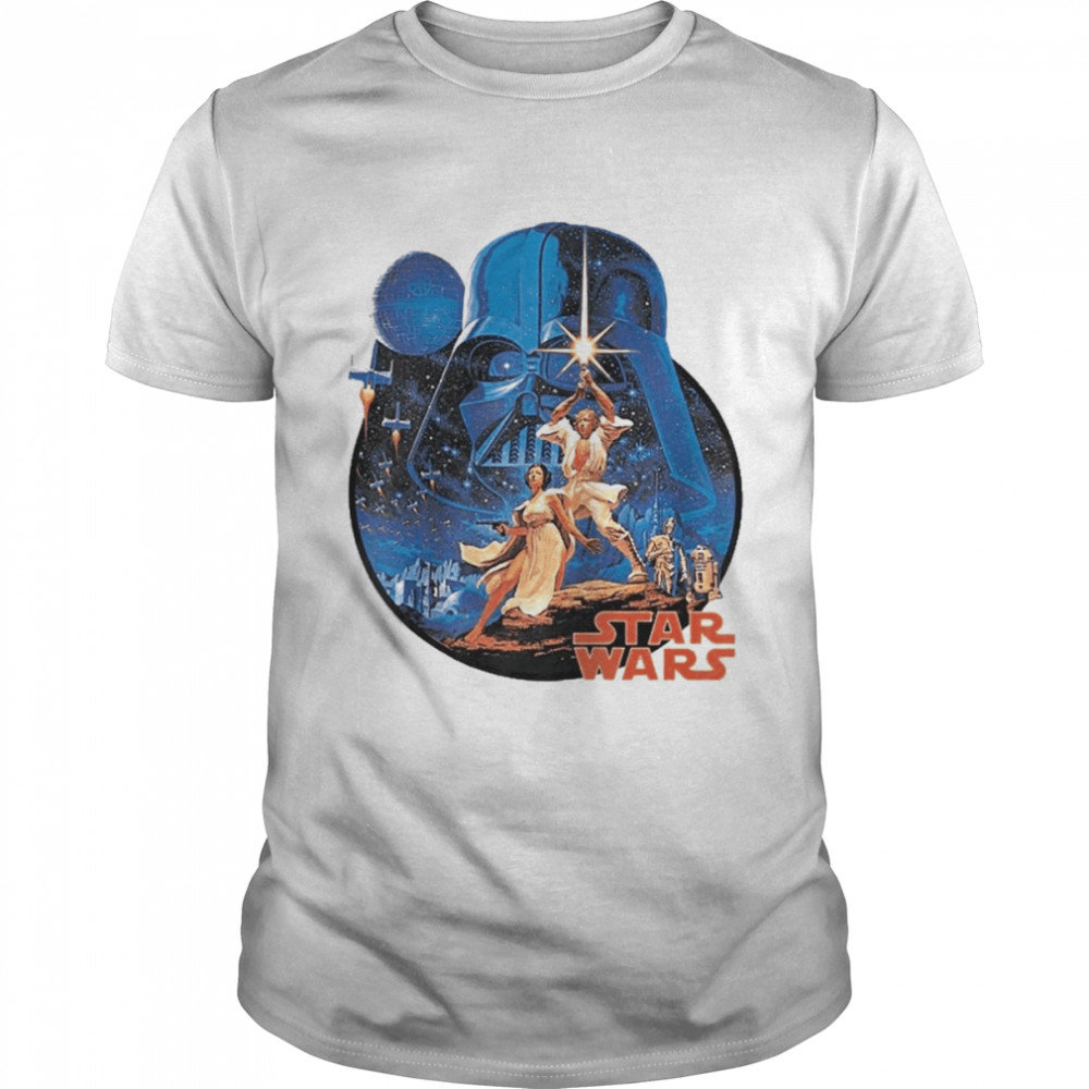 Star Wars Vintage Group Portrait Raglan Baseball Shirt