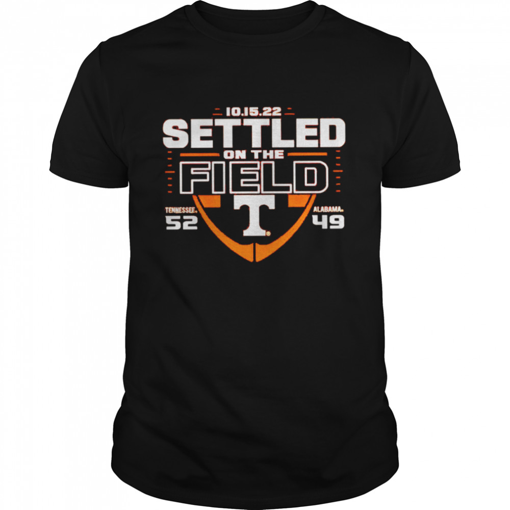 Tennessee Volunteers vs. Alabama Crimson Tide settled on the field shirt