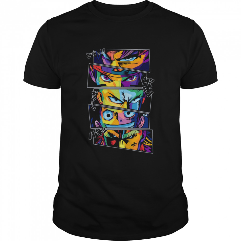 Anime Legends In Pop Art Colorful shirt