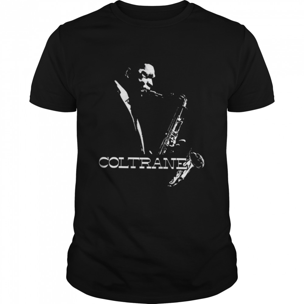 Black And White Jazz Music John Coltrane Plain shirt