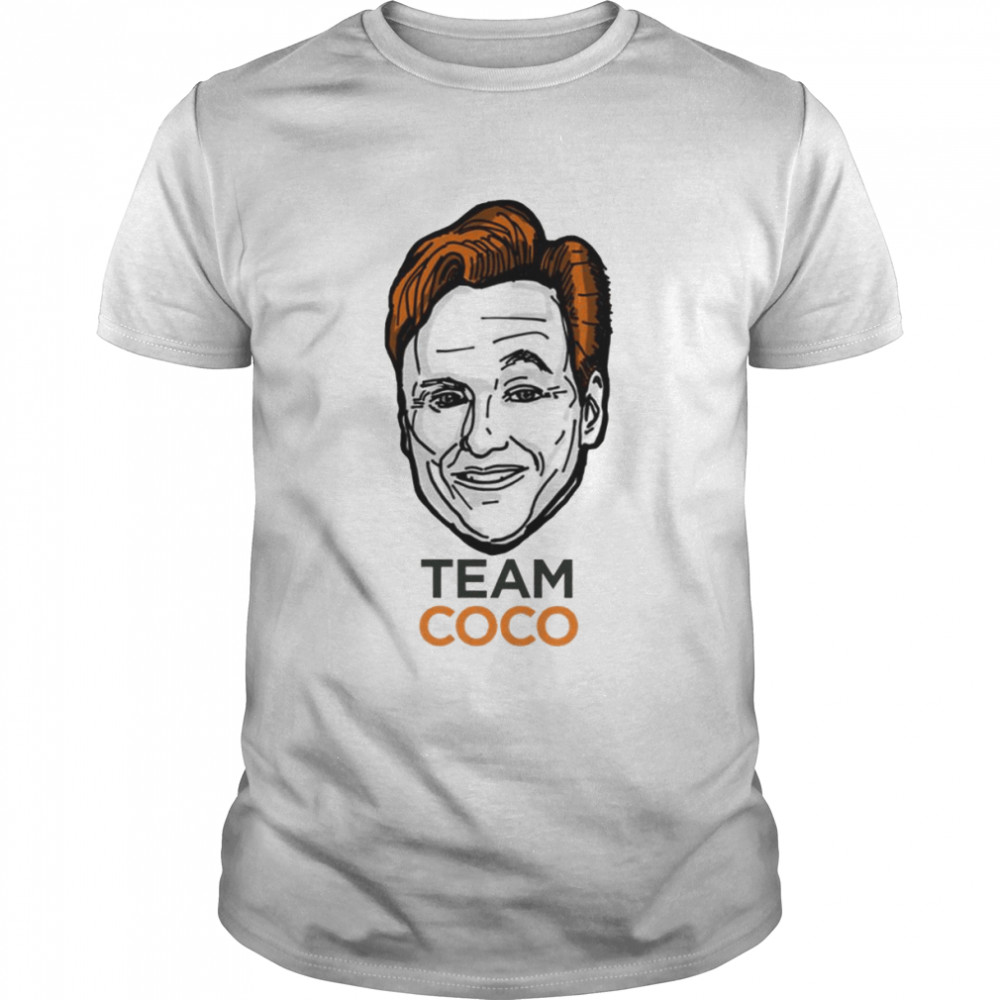 Comedian Art Conan O’brien Team Coco Smiles & Eyebrows shirt