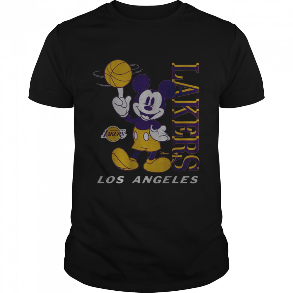 Los Angeles Lakers Junk Food Disney Mickey Baller shirt