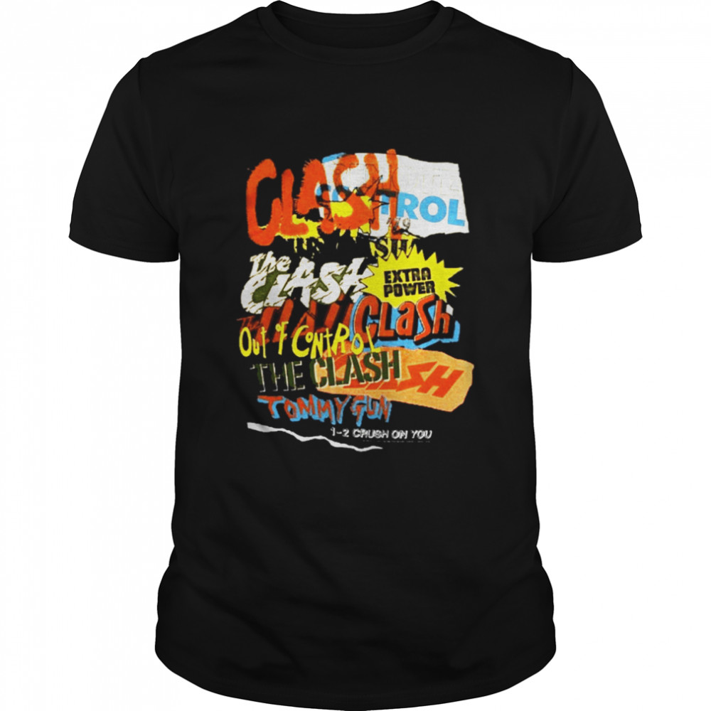 The Clash Repeating Text shirt