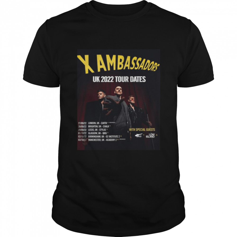 Uk Date Of X The Liar X Ambassadors Uk 2022 Tour Shirt